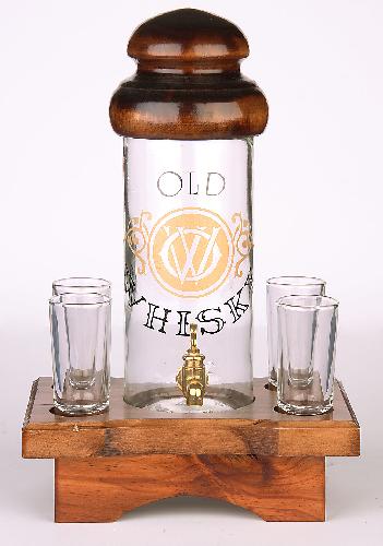 foto Z�sobn�k 1l a 4 skleni�ky - whisky